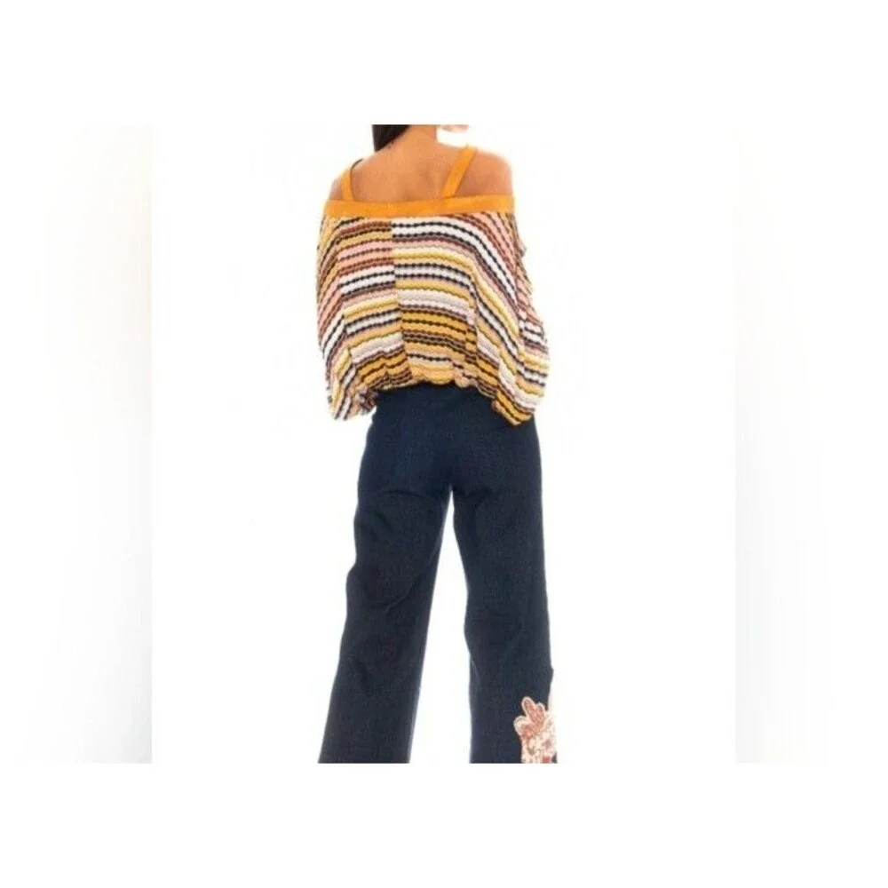 Azulu Colombia Women Blouse Bare Shoulders Balloon Sleeve Pullover Size S Womens - Picture 2 of 16